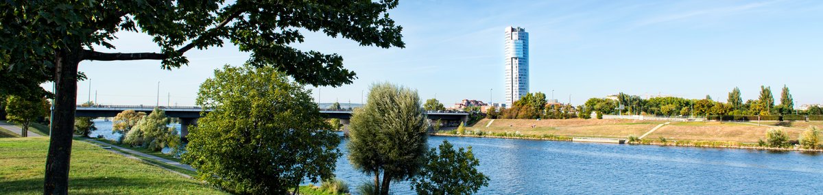 Wien Sicht auf Donau