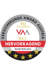Versicherungs Award Austria für Betriebs-Rechtsschutz mit Auszeichnung hervorragend