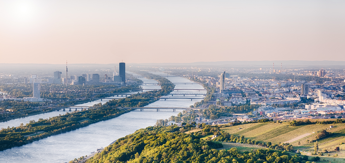 Panoramablick auf Wien vom Kahlenberg