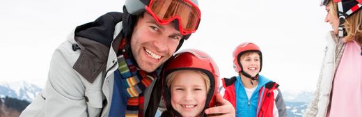 Skifahren Helm Familie