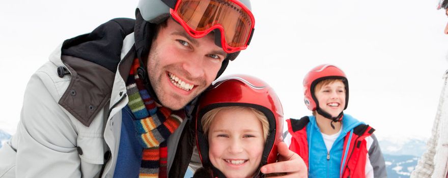 Skifahren Helm Familie